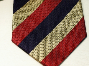 Light Dragoons non crease silk stripe tie - Click Image to Close